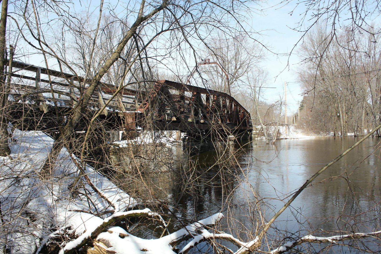 Looking north